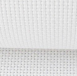 Oneroom 11 count  (11 ct) 50 x 50cm top kvalitet aida klud krydsesting stof hvidt/rødt/sort: Blomme
