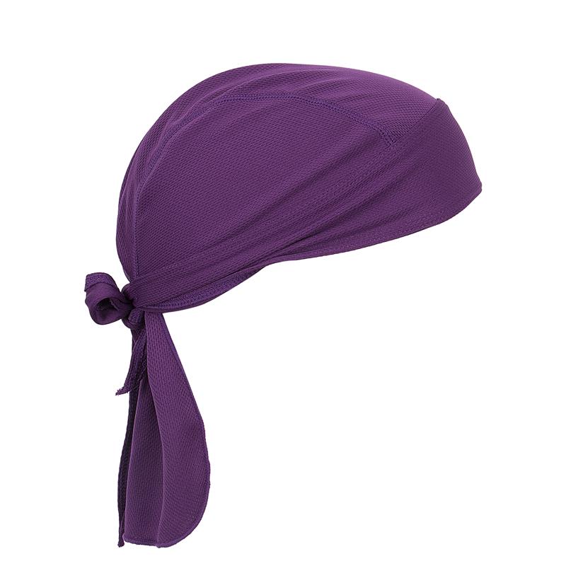 Ademend Multifunctionele Mannen Fiets Hoofdband Fietsen Bandana Piraat Hoofd Sjaal Running Riding Hoed Kap Hoofdband: Paars