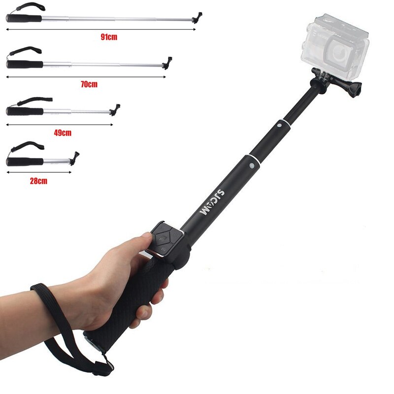 Palo de Selfie de aluminio SJCAM Original y mando a distancia para cámara deportiva SJCM SJ6 LEGEND M20 SJ7 Star SJ8 Series WiFi