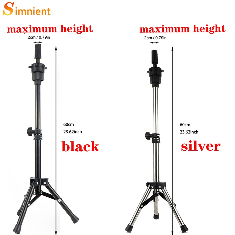 Adjustable Wig Tripod Mannequin Head Tripod for Dummy Wigs Stand Tripod Mannequin Holder Hair Extension Holder Tools Accessories