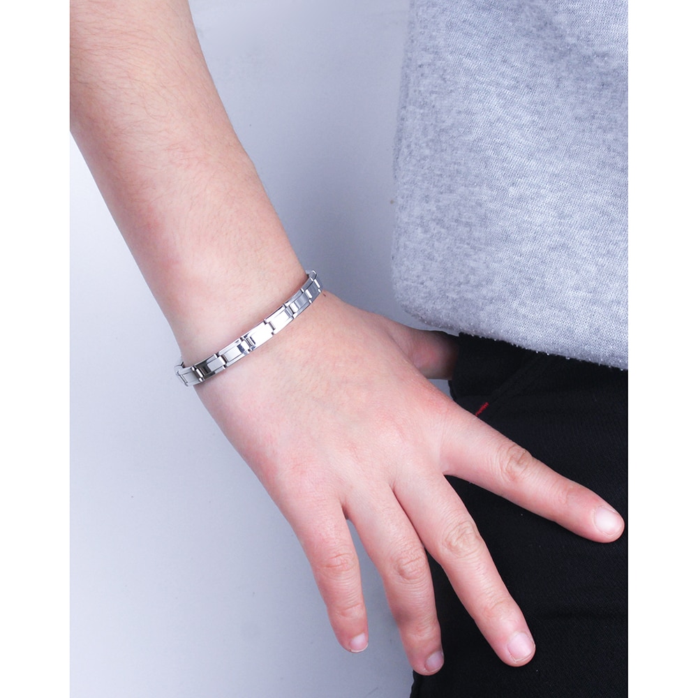 Hapiship Women Jewelry 7mm Width Color Stainless Steel Bracelet Bangle Girls Wedding G123