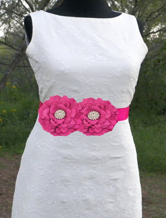 Hoofdband jurk riem set, bloem kant bruiloft