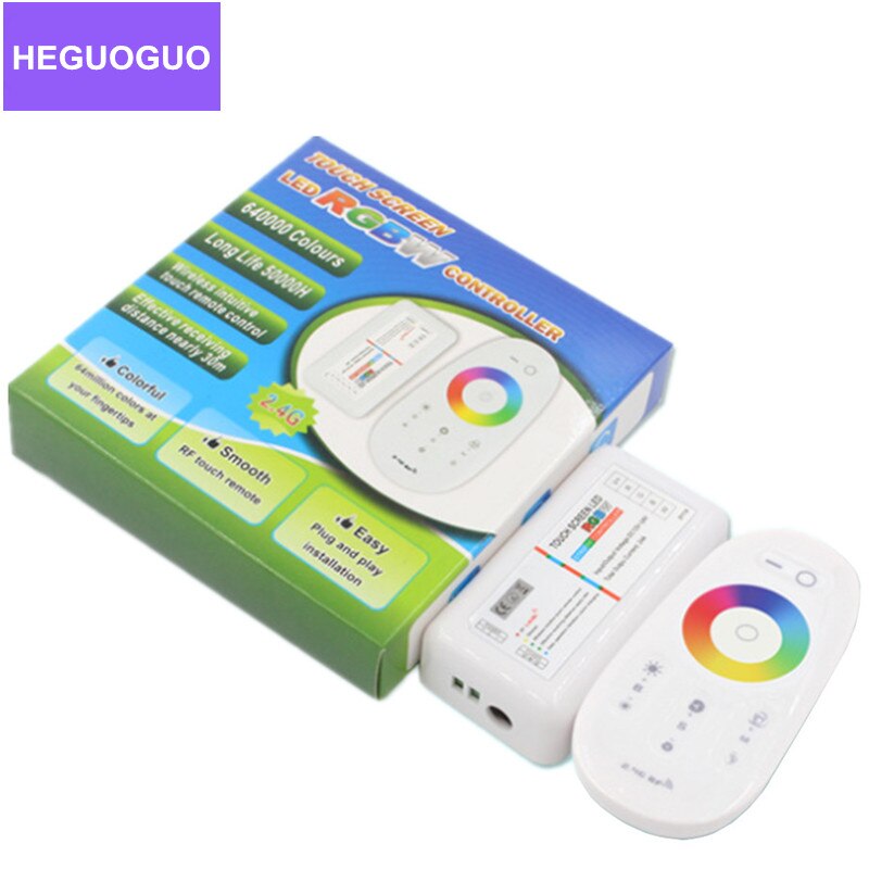 2.4G RGB RGBW LED Strip Controller Touch Remote Control RGB RGBWW Touch Wireless Intuitive RGB Controller DC 12V 24V LED Driver