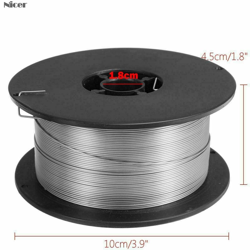 1 rulle 1kg gasløse mig-svejsetråde i rustfrit stål 0.8mm fluskernet svejsetilbehør til fødevarer generelt kemisk udstyr