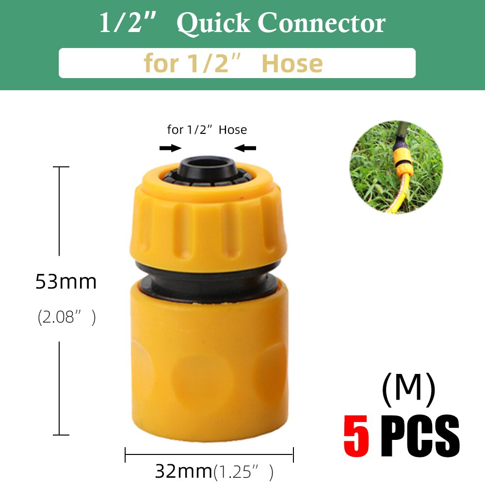 Tripé de aço inoxidável impacto sprinklers kit 360 graus girar bocais pulverizador para 1/2 &quot;mangueira planta agrícola irrigação flor: Mx5PCS
