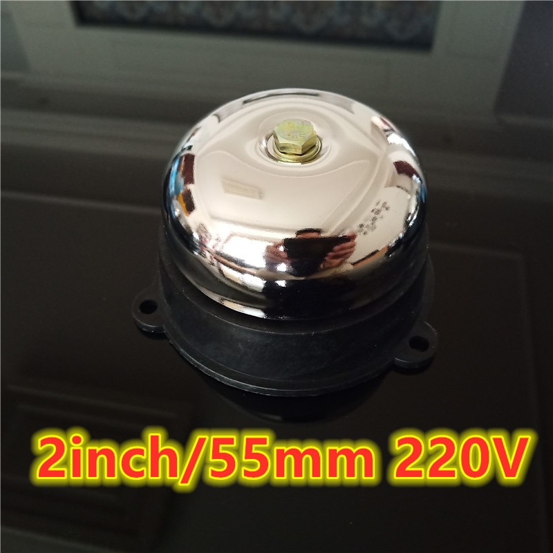 2 inch 55mm 220V Tradition electric bell sound bell 8w 95DB Alarm Bell Door bell School Factory Bell