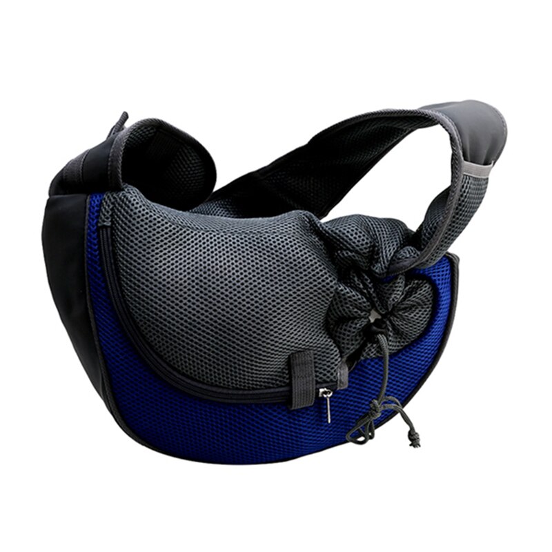 Ademend Hond Front Draagtassen Mesh Comfortabele Reizen Tote Schoudertas Voor Puppy Kat Kleine Huisdieren Slings Rugzak Dragers: blue / 35 x 20 x 9 cm