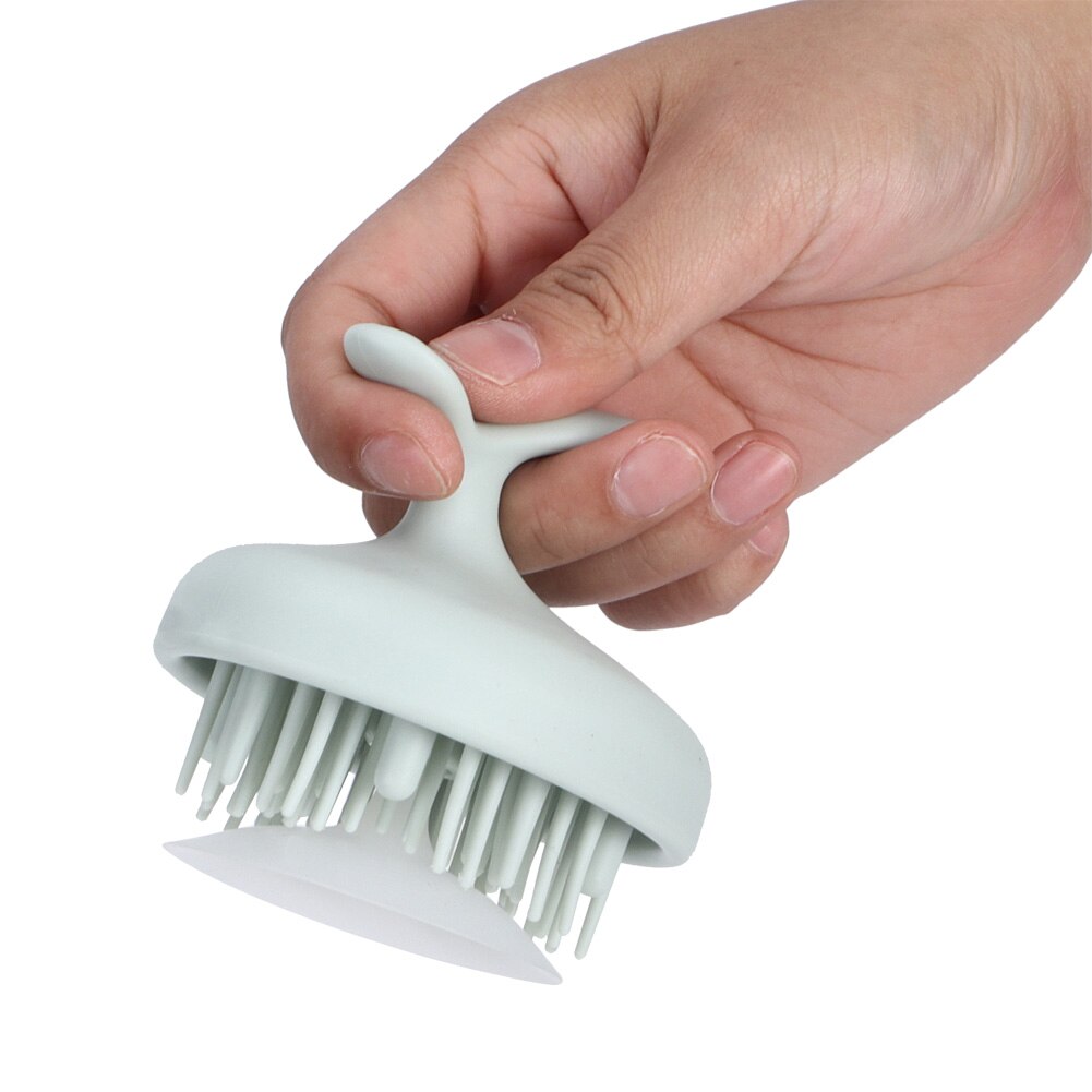 Håndholdt shampoo massage børstehoved hårrengøring vask hovedbundsmassage kam