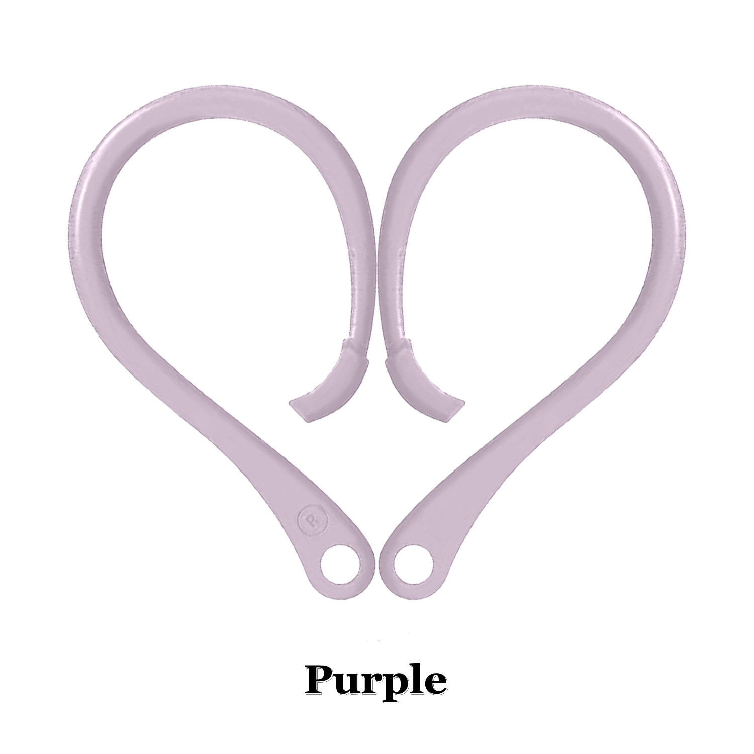 Almohadillas antipérdida con gancho para la oreja, ajuste seguro, accesorios protectores de auriculares inalámbricos de silicona, 1 par de soportes para Apple AirPods 1 2 3 Pro: Marrón