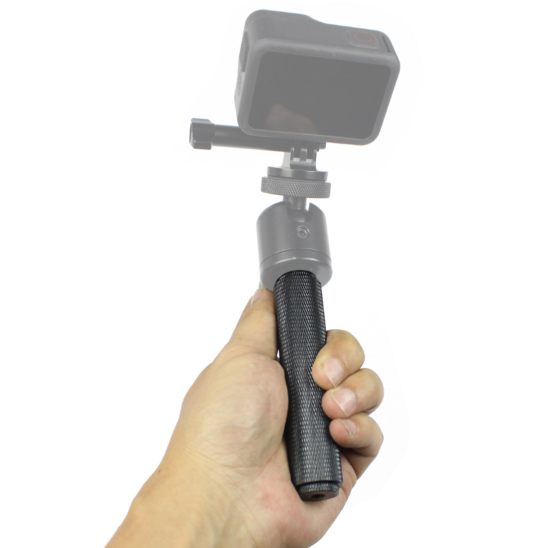 1/4 3/8 5/8 śruba uchwyt ręczny lustrzanka uchwyt gorącej stopki uchwyt ze stopu Aluminium dla GoPro telefon komórkowy Selfie stabilizator Holder