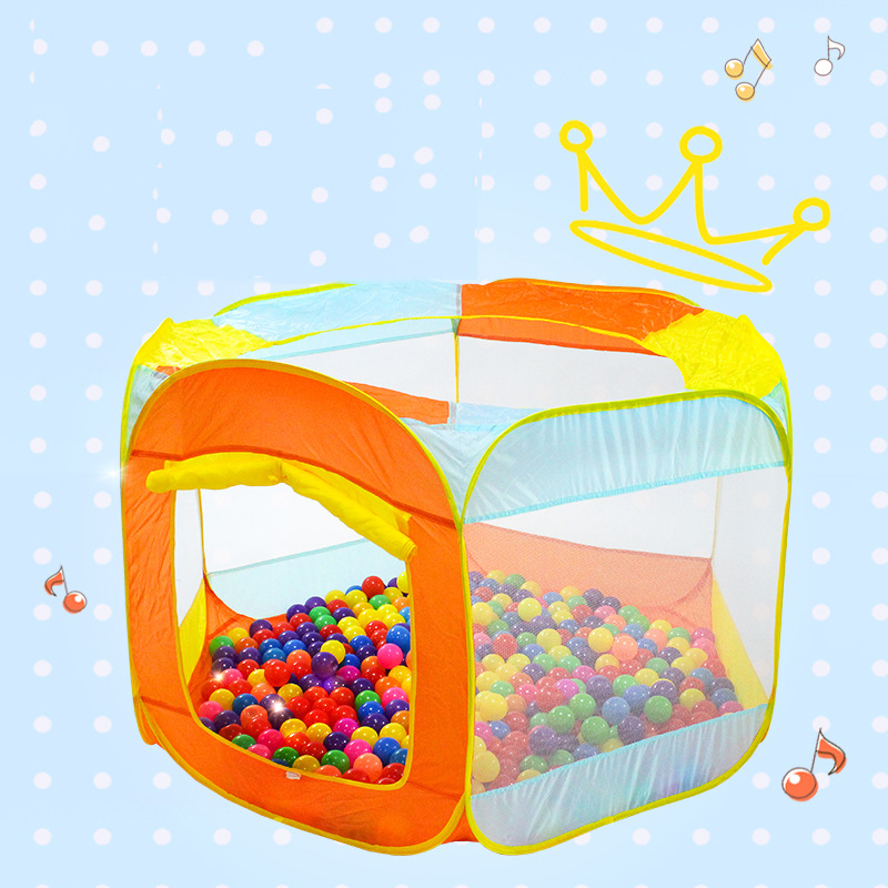 Children's Single-layer Game Folding Tent Outdoor Six-sided Tent Color Ball Pool Tent Game House Baby Ball Pit Baby Play Yard