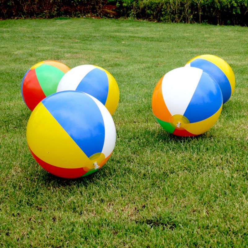 Neue Farbige Aufblasbare 25cm Ball Ballons Schwimmen Schwimmbad Spielen Party Wasser Spiel Luftballons Strand Sport Ball Kind Wasser Spielen ausrügestochen