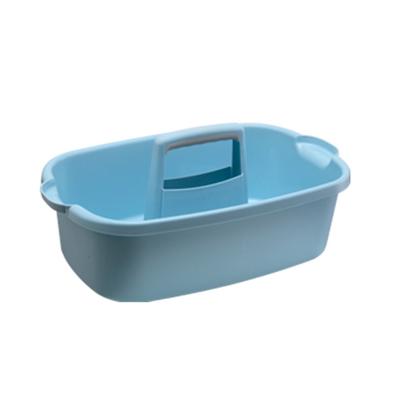 Portable Storage Basket Cleaning Caddy Storage Organizer Tote with Handle for Laundry Bathroom Kitchen Spray Bottles Cloths