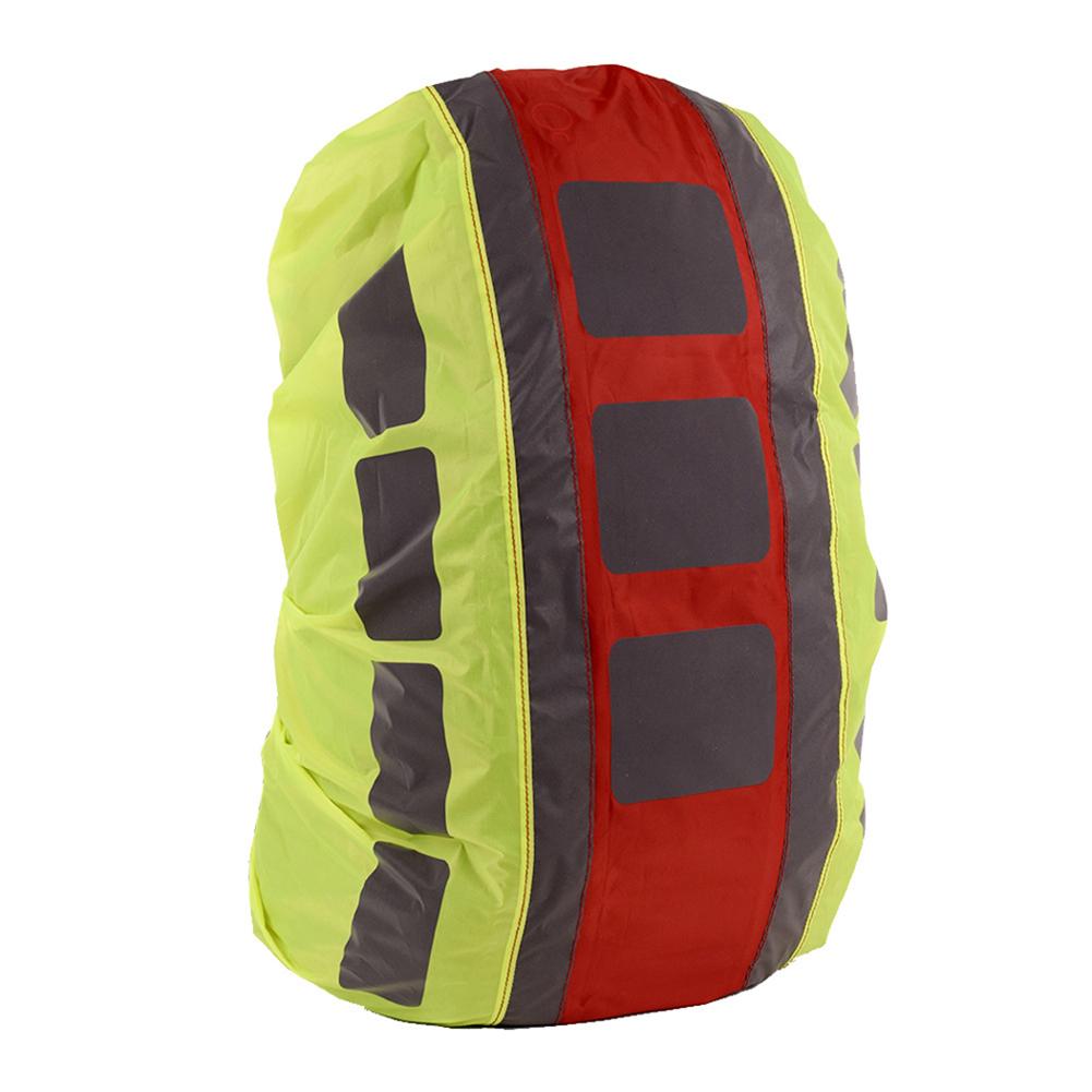 Reflekterende rygsæk betræk udendørs vandringk ridning bacpack regntæppe skuldertaske vandtæt betræk justerbare elastiske stropper