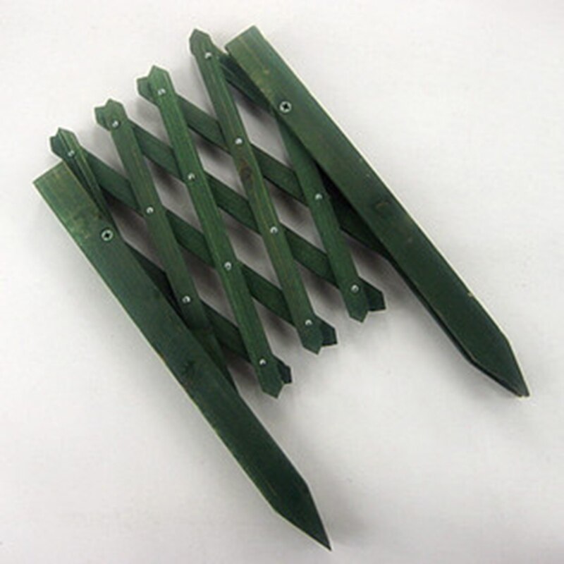 Wooden Telescopic Fence Wooden pile Garden wood fence Balcony courtyard decoration Flowerbed Small fence Natural anticorrosive: A