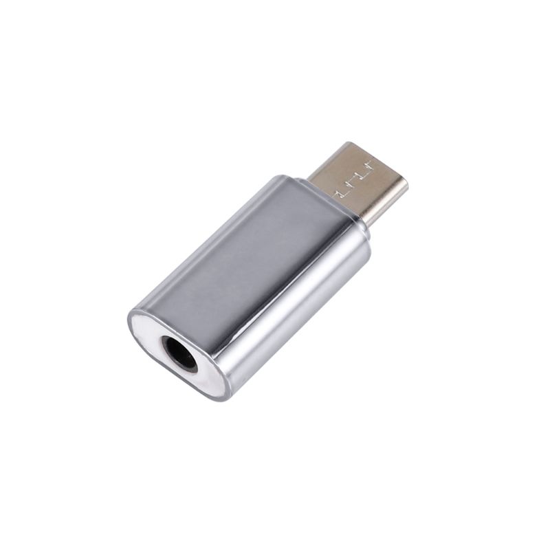 Usb c type c audio han  to 3.5mm hun adapter aux jack mini bærbar stereo øretelefon headset konverter adapter: 4