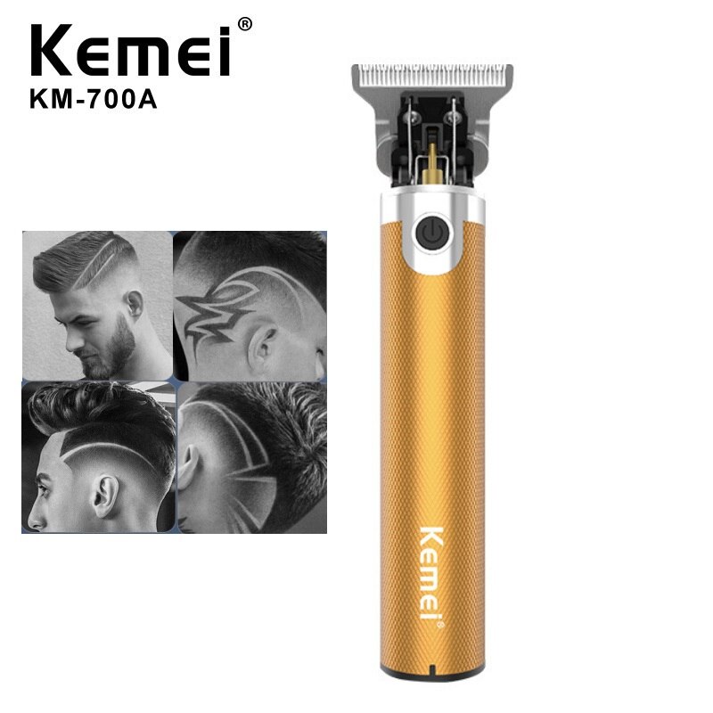 Mænds elektriske hårklippere klipper trådløse klipper voksne barbermaskiner hårtrimmere hjørne barbermaskine frisør kemei: Km -700a