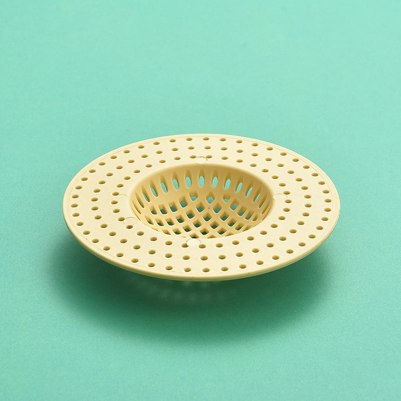 Filtro de fregadero de cocina, trampa con orificio de drenaje de malla, pantalla de residuos, colador de drenaje de suelo, recogedor de pelo para accesorios de baño y cocina, 1 Uds.: Verde claro