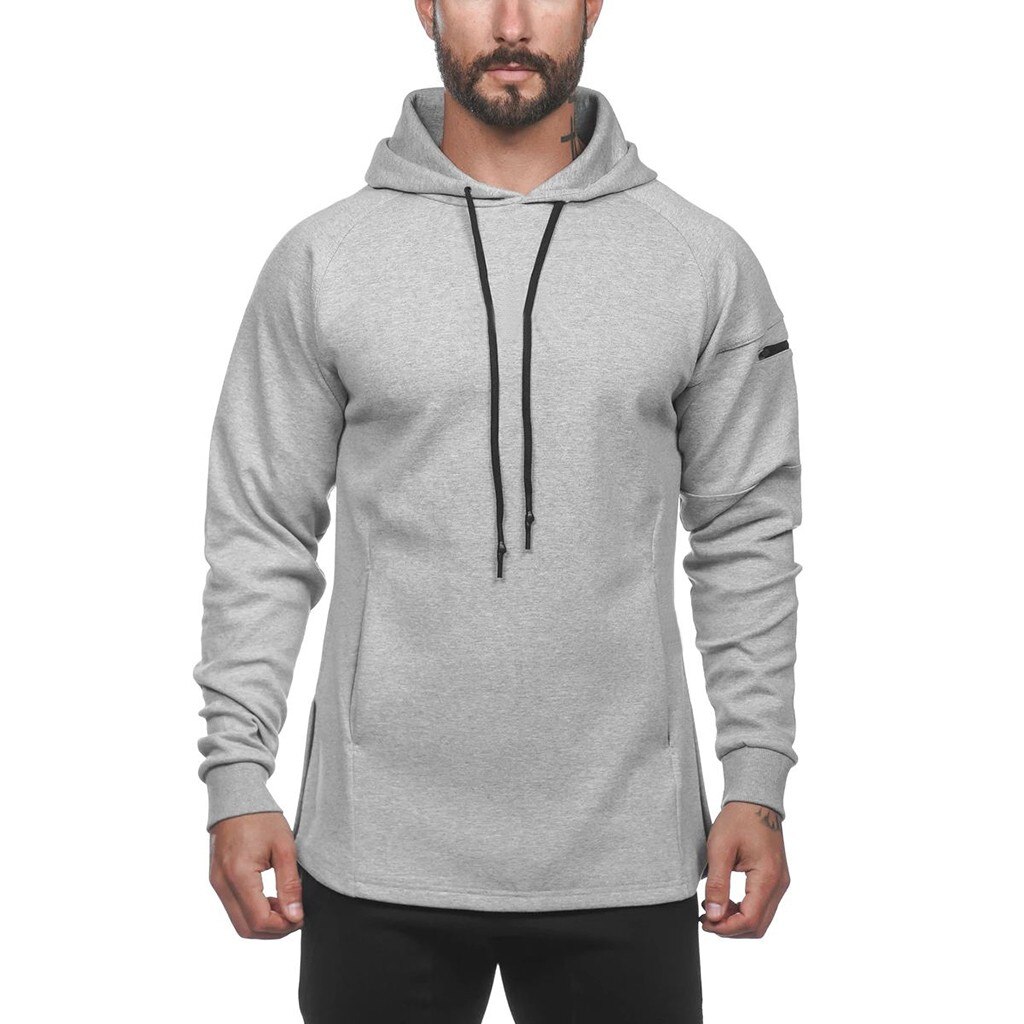 Men's Hoodie Sweatshirt - Breathable - Gym Training Fitness Bodybuilding - Zipper Pullover
