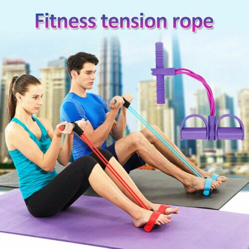 Unisex Thuis Multifunctionele Spanning Touw Fitness Pedaal Sporter Touw Push-Pull Bands Yoga Apparatuur