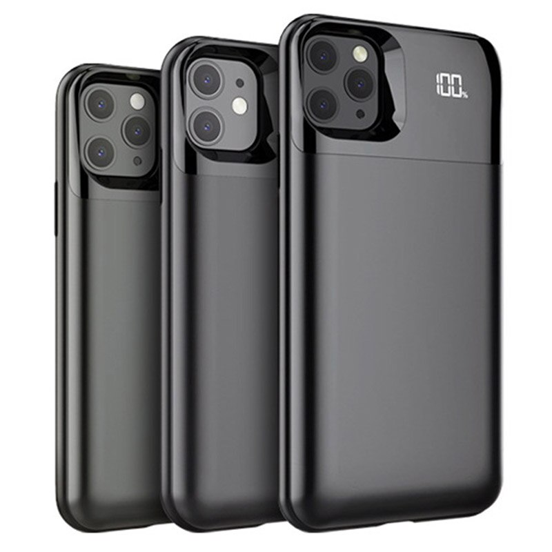 Wireless Charging Battery For Iphone X XS XR XS Max i11 11 Pro 11 Pro Max Smart Digital Display 5000mAh Charging Powerbank Csae