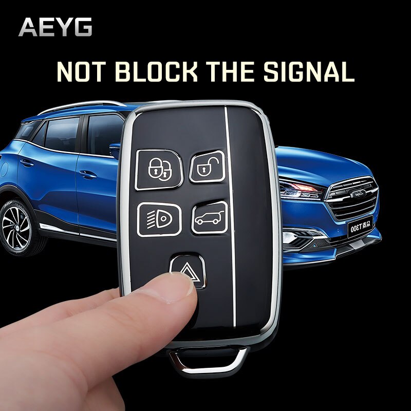 TPU Car Remote Key Case Cover Shell Fob For Land Rover Range Rover Sport Evoque Freelander2 For Jaguar XF XJ XJL XE C-X16 XKR XK