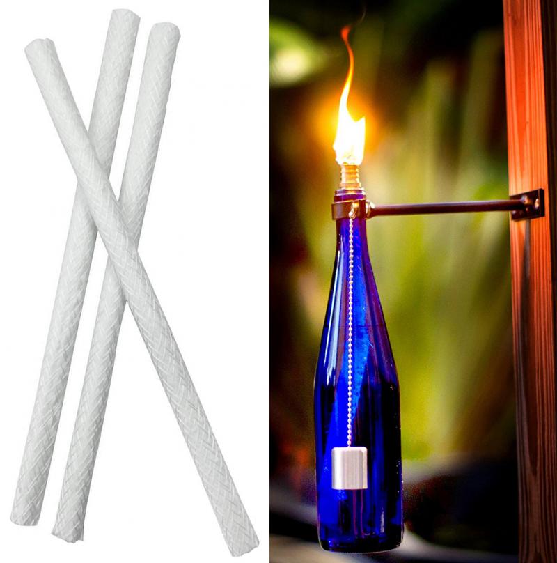 1Pcs Fiberglass Wick-Replacement Tiki Torch Wicks for Wine Bottles and Oil Lamps 25/36cm Light Long Life
