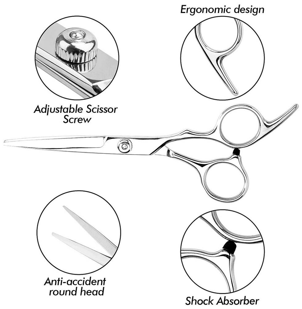 5PCS/Set Haircut Kit Hairdresser Scissors Set Thinning Shear Hair Cutting Scissors Kit For Hair Styling Daily Care