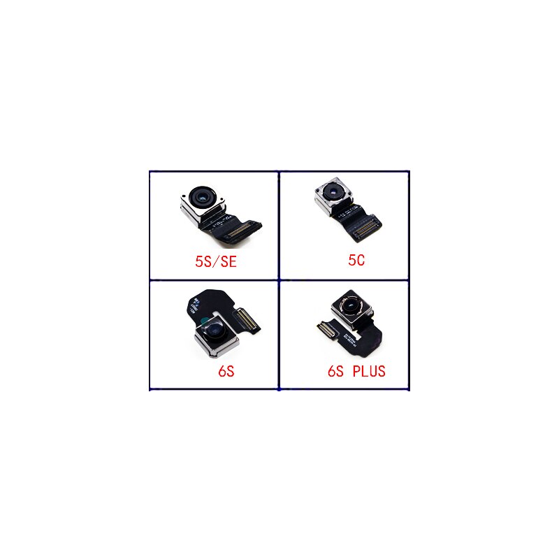 Originele Camera Voor Iphone 4S 5S 6 6S 7 8 Plus Back Camera Rear Belangrijkste Lens Flex kabel Camera Voor Iphone X Xr Xs Max 11 Pro Camera