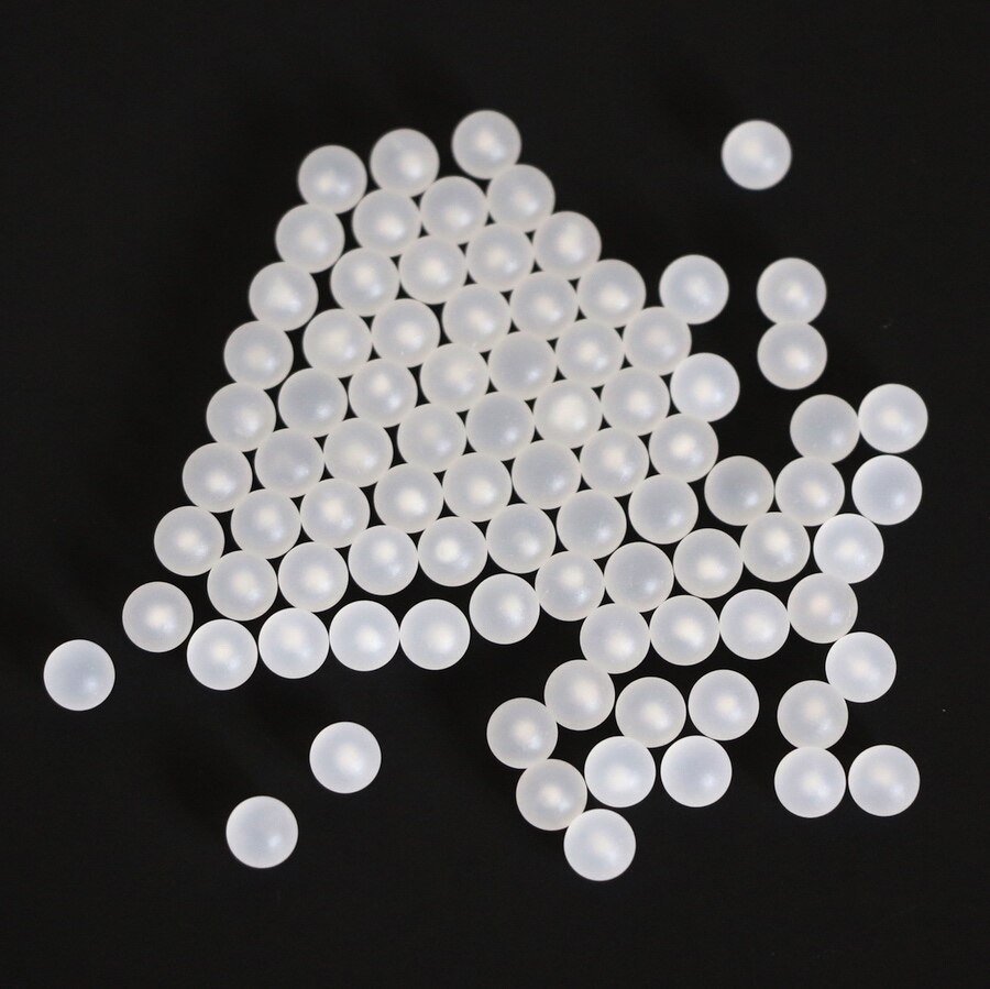 10PCS 6.35mm ( 1/4'' ) ( 0.25'' ) Polypropylene ( PP ) Sphere Plastic Solid Balls for Ball Valves and Bearings