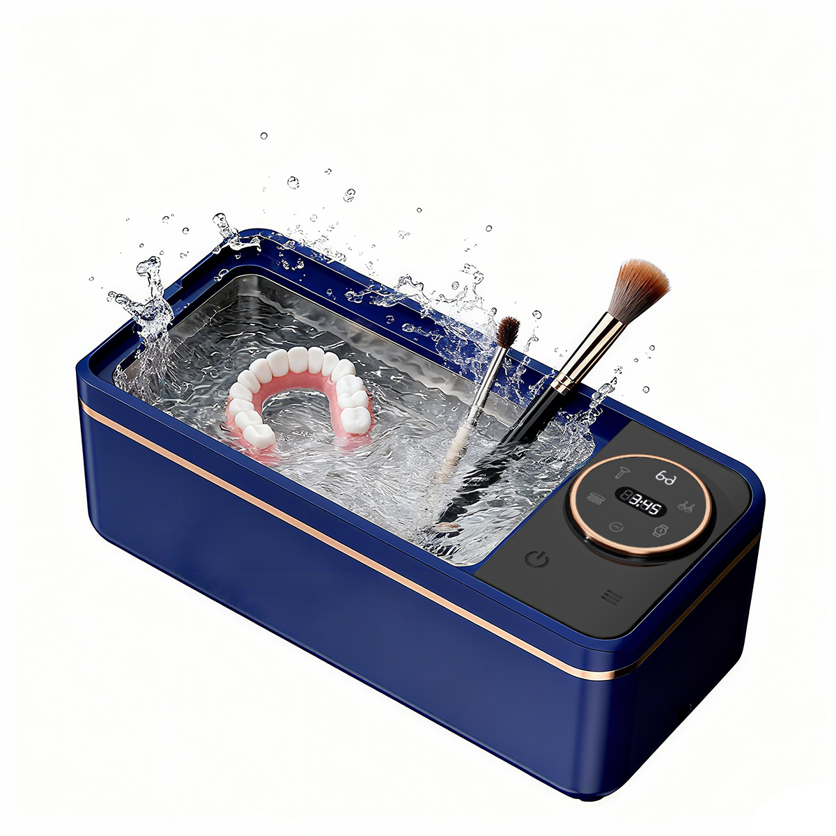 45KHz Soundwave Ultrasonic Cleaner, Multifunctional Deep Cleaning for Glasses, Dentures, Jewelry, Makeup Brushes, Home Appliance: Default Title