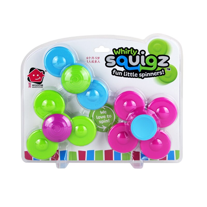Vet Hersenen Speelgoed Whirly Squigz 3Pcs Baby Spinning Speelgoed Leuk Educatief Speelgoed Voor Kinderen
