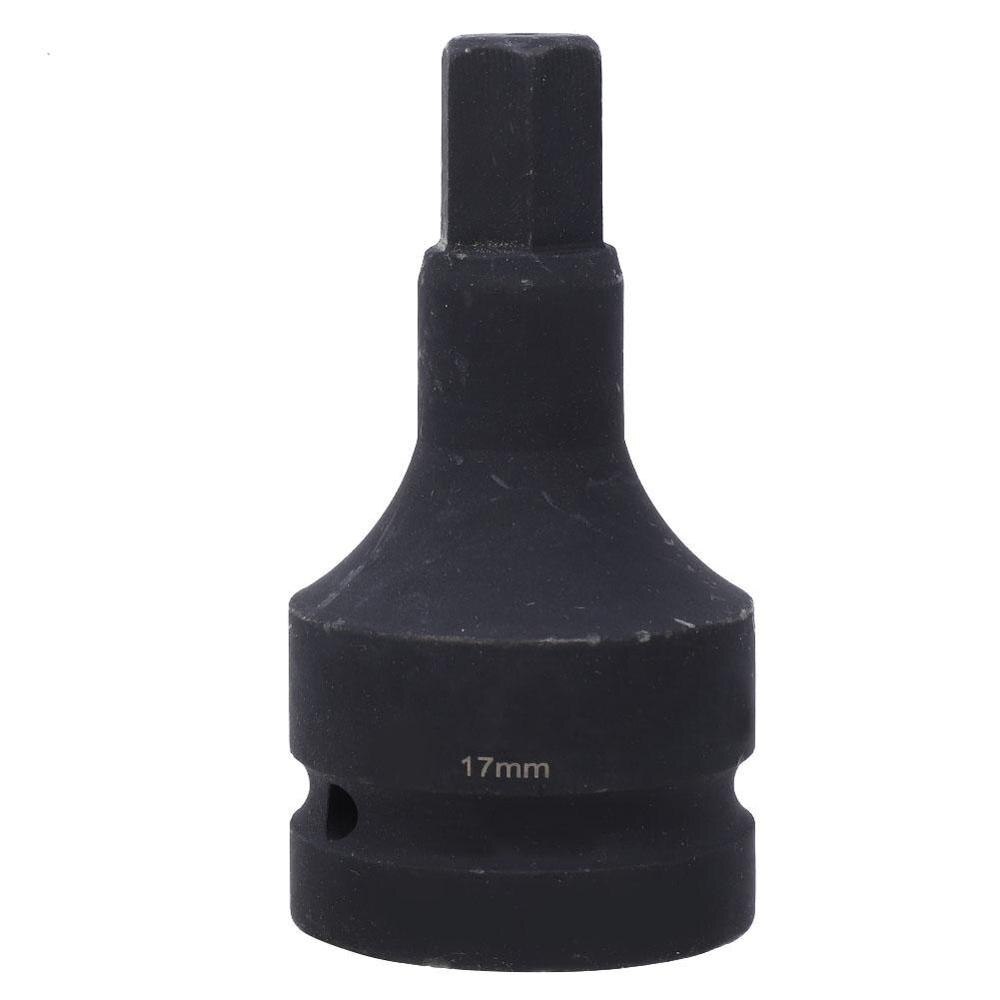 Adaptador de brocas de accionamiento de impacto métrico, 1 Uds. H17/H19/H21/H22/H24/H27/H30, alargador de vástago hexagonal, destornillador cuadrado: H17