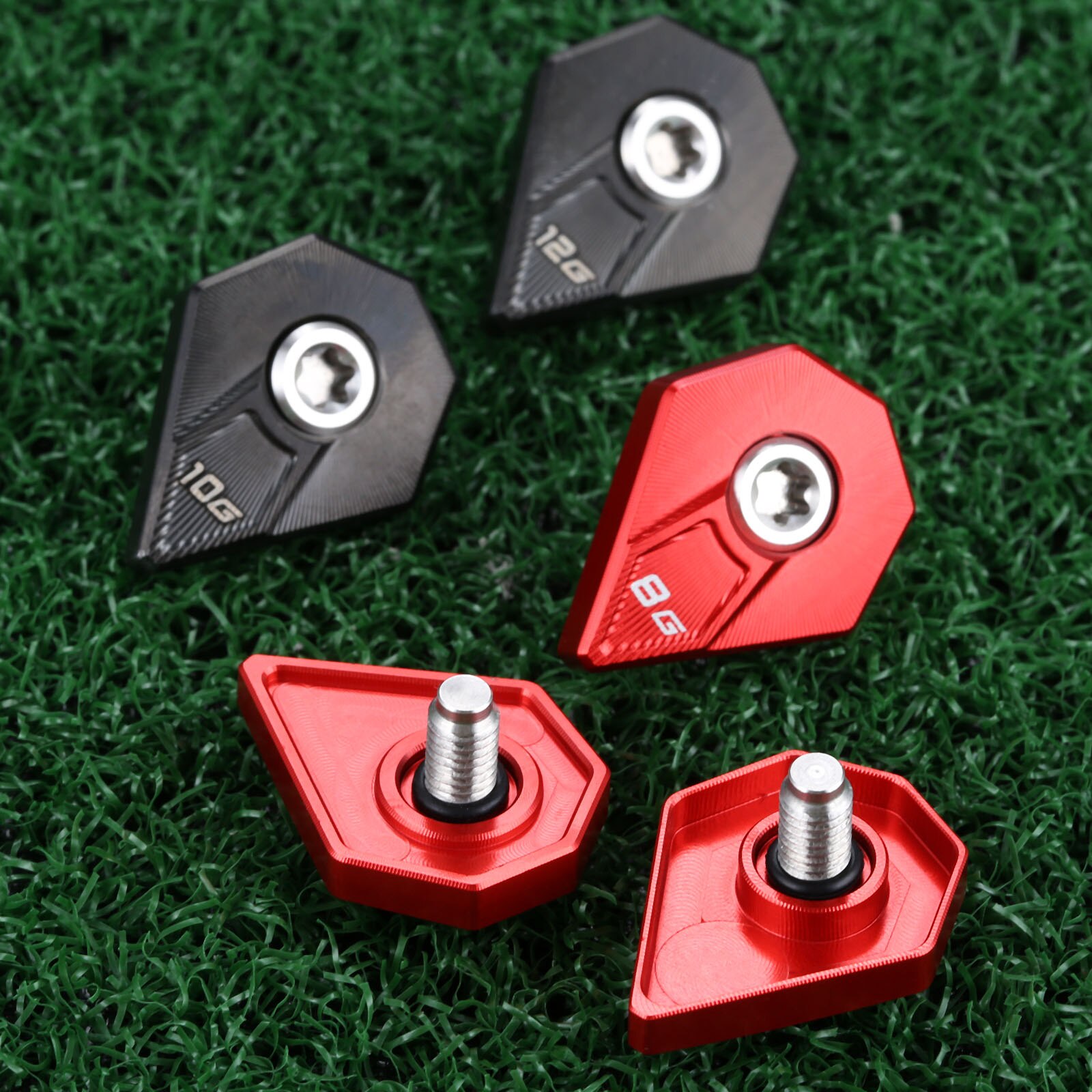 Pièces de rechange pour King Cobra F9, poids de Golf en métal, vis, accessoires de têtes de Club de Golf 4g 6g 8g 10g 12g 14g 16g, 1 pièce, rouge/noir