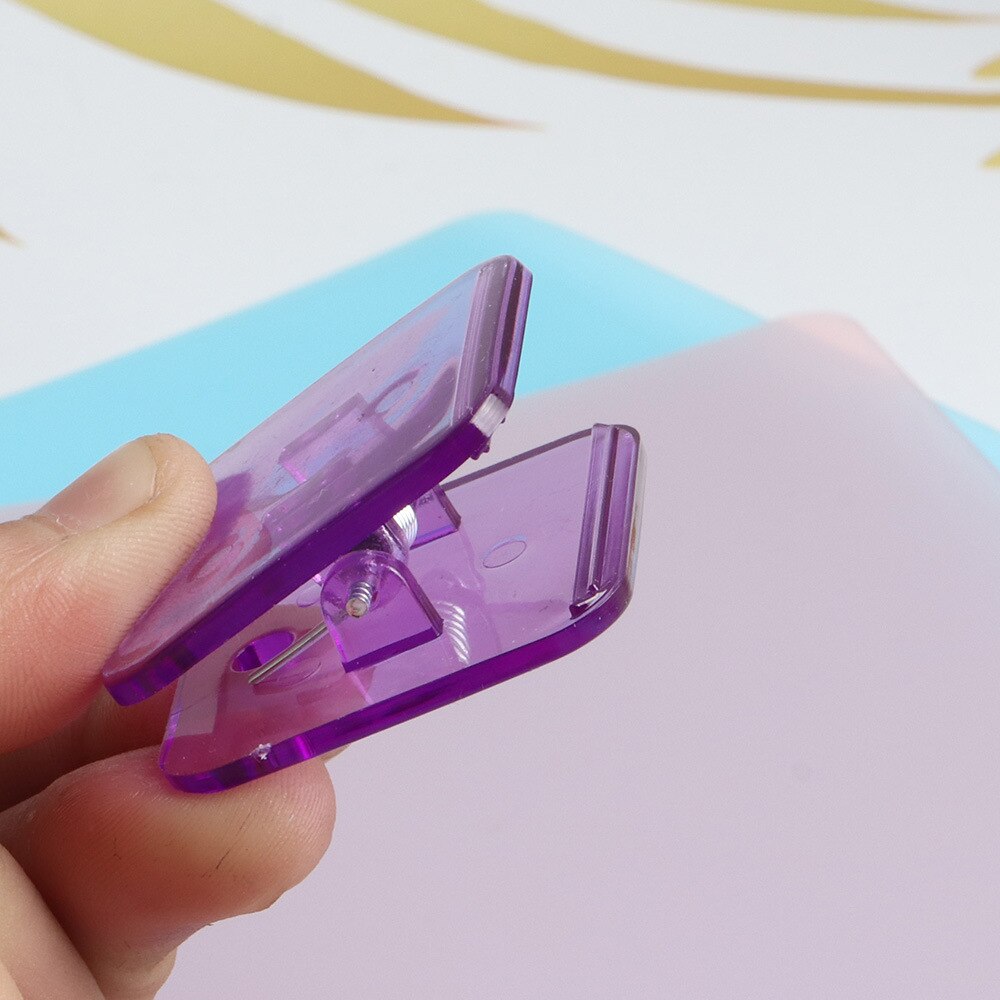 Clips de couture en plastique, 10 pièces, Clip d&#39;angle acrylique, reliure à longue queue pour fournitures de couture, Clip de chemise, pinces pour tissu