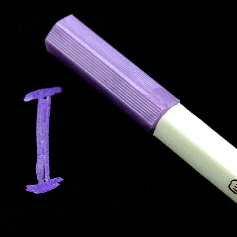 1pcs Metallic permanent paint Marker Pen Art colourful Cute plastic Supplies stationery Scrapbooking Crafts graffiti: Purple