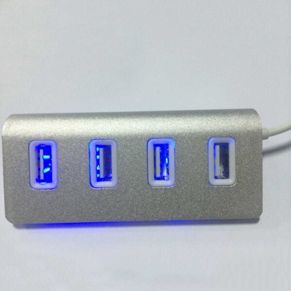 Multi Usb 2.0 Hub 4 Port Adapter Splitter Power Interface for Macbook PC