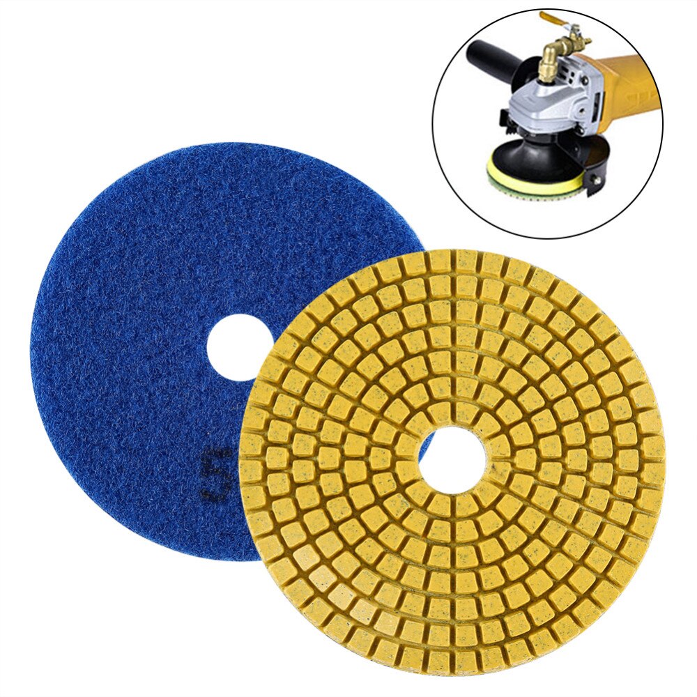 Diamant Polieren Pads Bausatz 4 zoll 100MM Nass/Trocken Schleifen Rabatt Marmor Stein Beton Polieren Pad