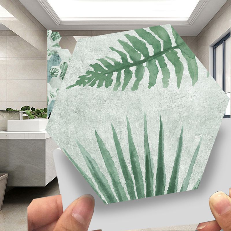 10 Stck Hexagon retro aufbringen Fliesen Boden Aufkleber PVC Schlecht Küche Wasserdichte Zauberstab Aufkleber Hause Dekore: A1