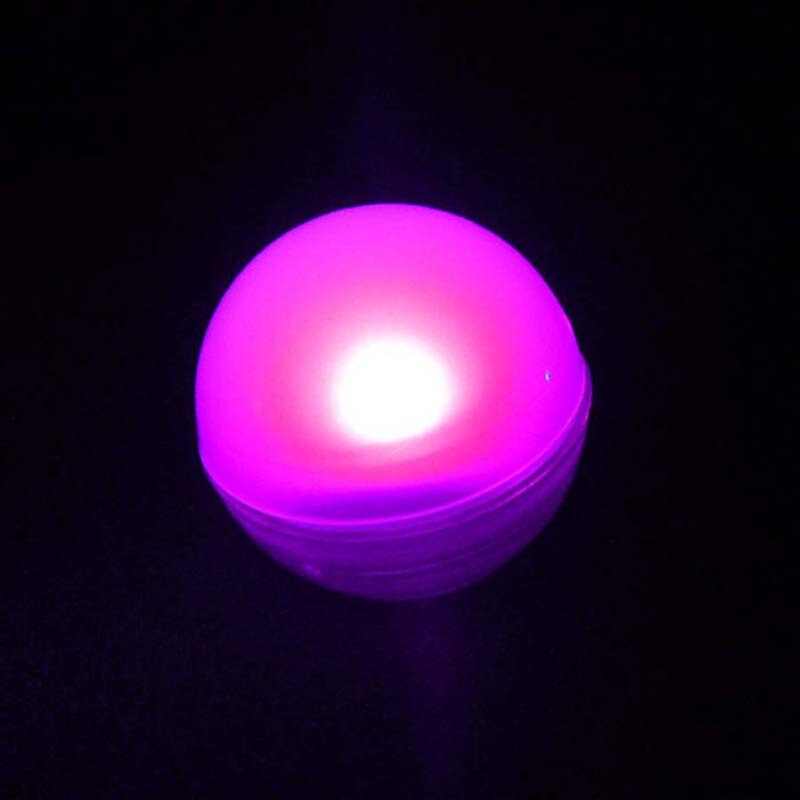 IP68 Waterproof RGB Underwater Submersible light LED Ball Floating Swimming Pool Vase Light for Vase Wedding Party Baby Shower: Pink