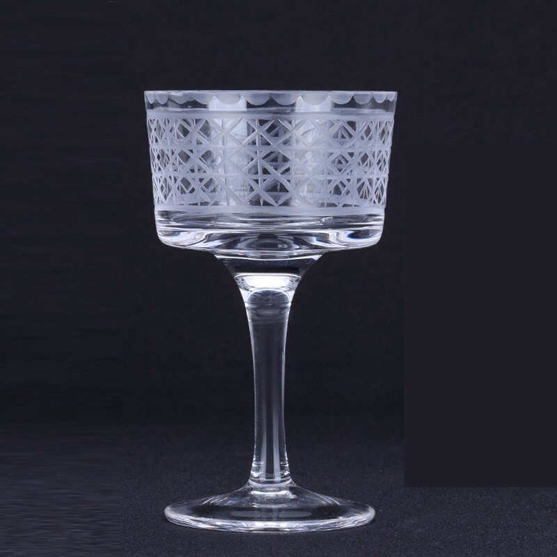 Europa krystallglass vinglass martini glass håndlaget krystall utskåret cocktail kopp dessert kopp beger vin kopp bar drinkware: M05