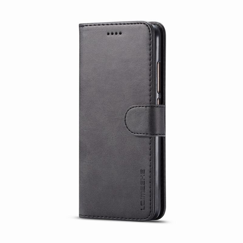 Cover Case For Samsung Galaxy A10 Cases Luxury Business Magnetic Flip Plain Wallet Stand Phone Bags For Samsung M10 A 10 Coque: For M10 / Black