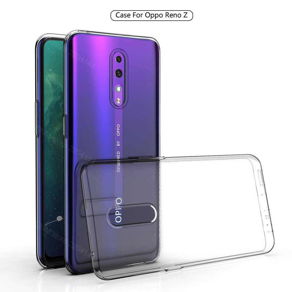 Case Voor Oppo Reno Z Tpu Silicon Clear Gemonteerd Bumper Soft Case Voor Oppo Reno Z Transparant Back Cover