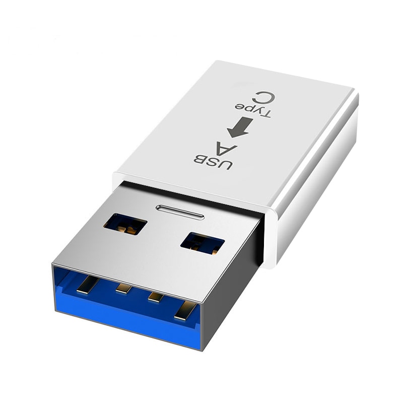 Usb 3.0 tyyppi a uros usb 3.1 tyyppi c naaras liitin muunnin adapteri tyyppi c usb standardi lataus tiedonsiirto: Valkoinen adapteri