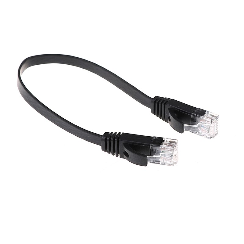 1pc 30cm Cat6 Network Cable Patch Cord RJ45 Slim High-speed Computer Networking Cord