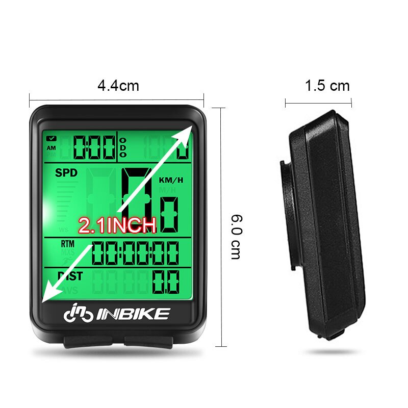 INBIKE Waterproof Ciclocomputer LED Backlight Odometro Bicicleta Velocimetro Bike Multifunction Licznik Rowerowy Bezprzewodowy