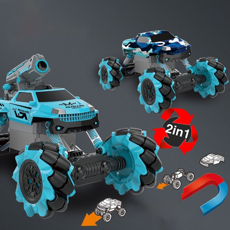 2.4GHz Remote Control Car 360 °Rotating RC Off Road Drifting Truck Radio Crawler Bubble Machine for Kids Gi