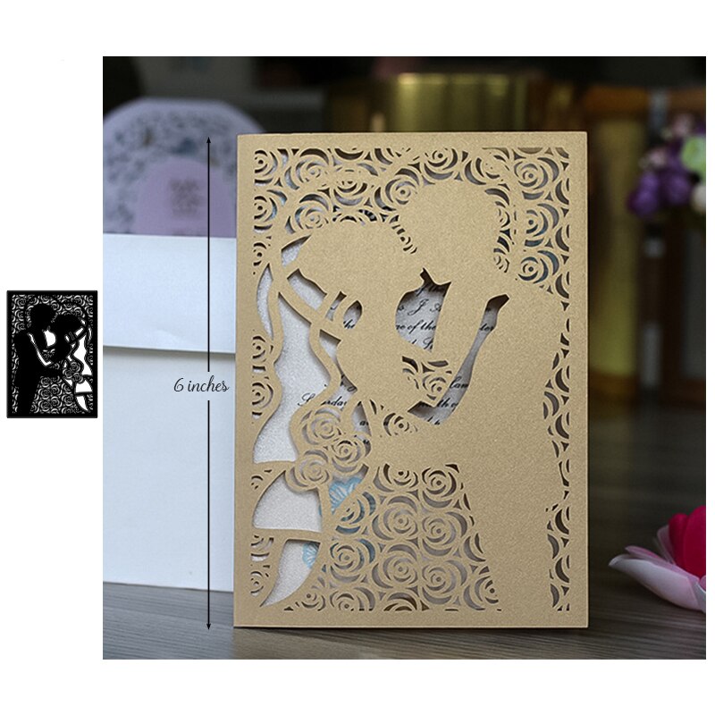Couple Metal Cutting Dies for Wedding Invitation Cards Lovers Craft Die Cut Scrapbooking Stencil Stamp and Die Sets: DW2080