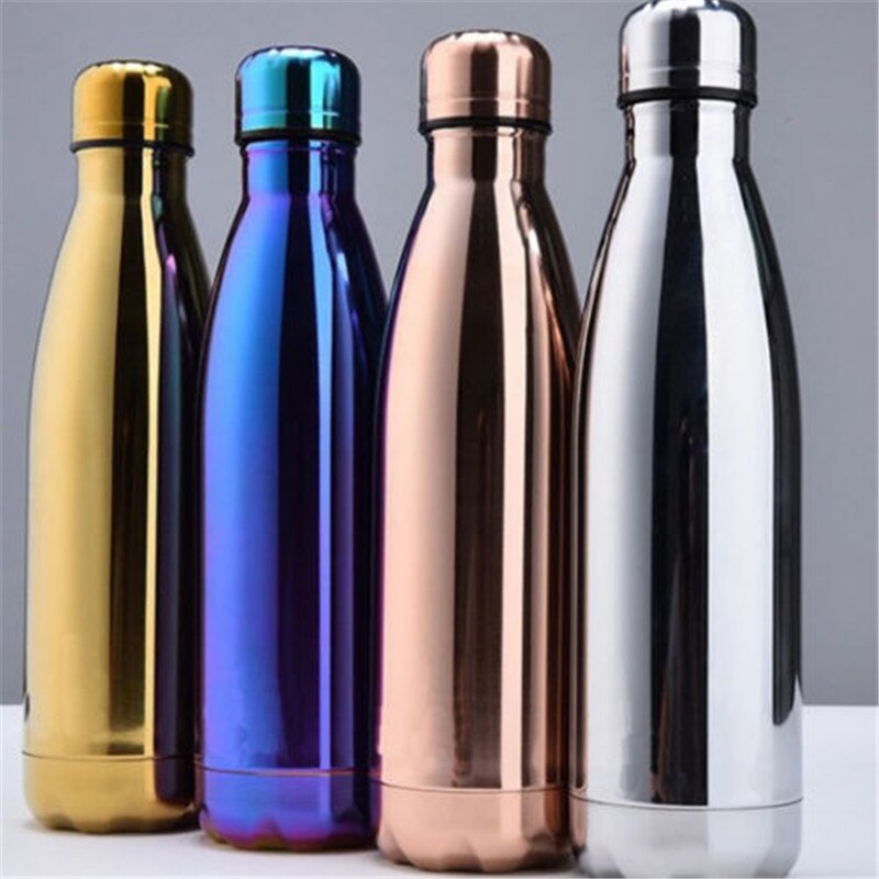 500ml Water Fles Vacuüm Geïsoleerde Fles Thermische Sport Kille Koude Kopjes Rvs Koffie Thermos Geïsoleerde