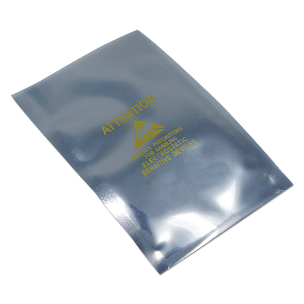 100pcs ESD Antistatic Bag Clear Shield Anti-Static Bag Open Top Poly Plastic Package Bag Electronic Accessories Storage Pouches
